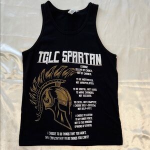 Black TGLC Spartan Team Tank Top